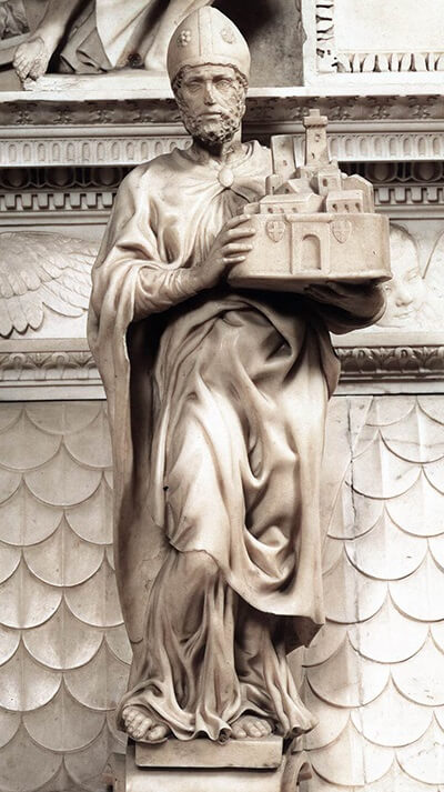 St Petronius, by Michelangelo