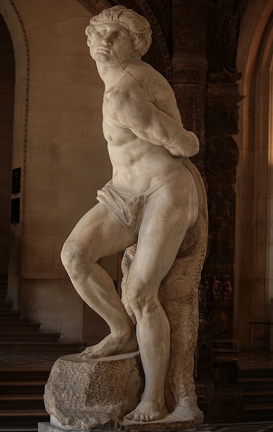 The Rebellious Slave, by Michelangelo