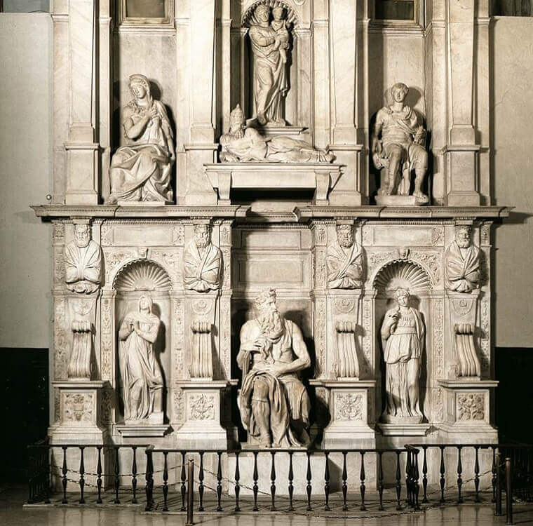 Photo of the Tomb of Pope Julius II by Michelangelo