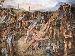 Martyrdom of St Peter by Michelangelo