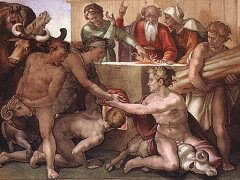Sacrifice of Noah by Michelangelo
