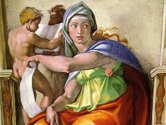 The Delphic Sibyl by Michelangelo