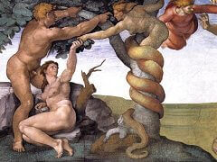 The Fall of Man by Michelangelo
